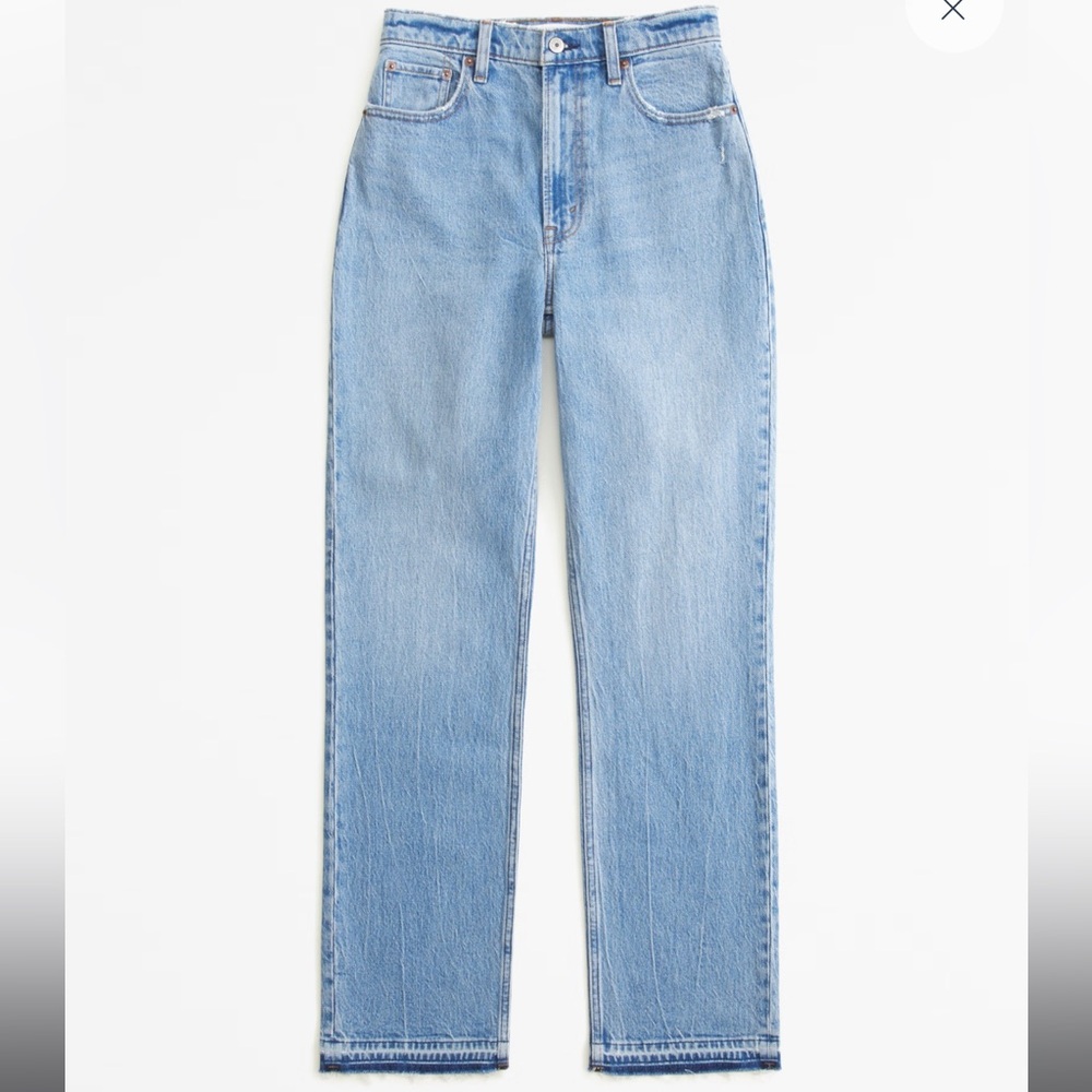 Abercrombie Curve Love Ultra High Rise 90s Straight Jean